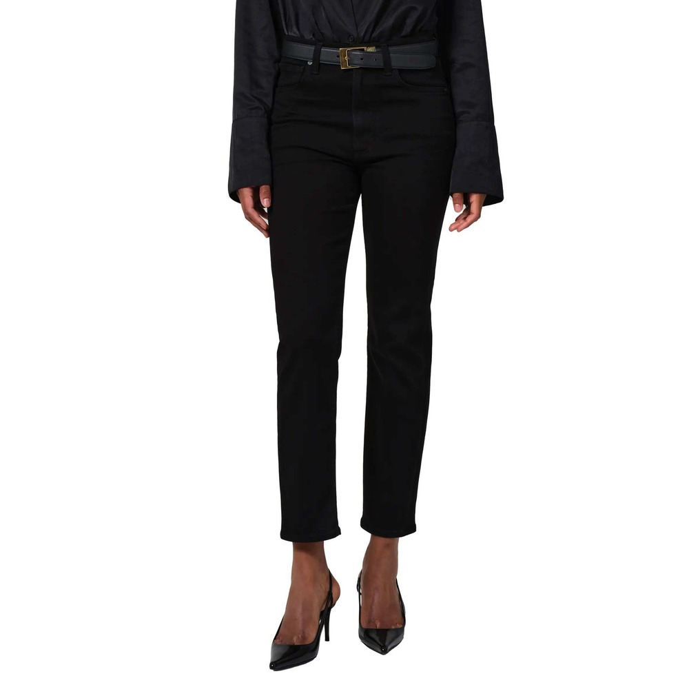 Citizens of Humanity Caia High Rise Straight Leg Jeans Black Size 27